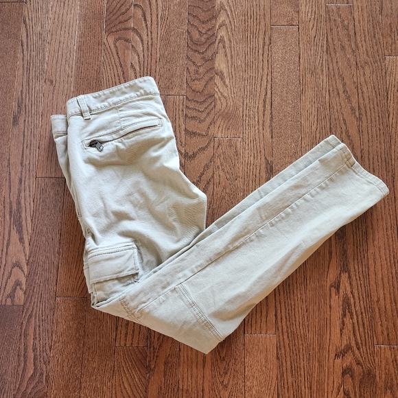 Armani Exchange Slim Cargo Pants in tan - Picture 1 of 9